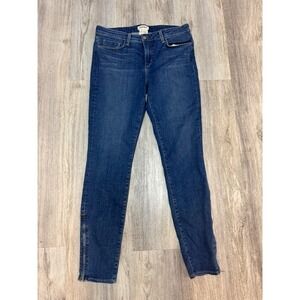 L'AGENCE Womens Skinny Jeans Blue Denim Zipper Ankle Size 31